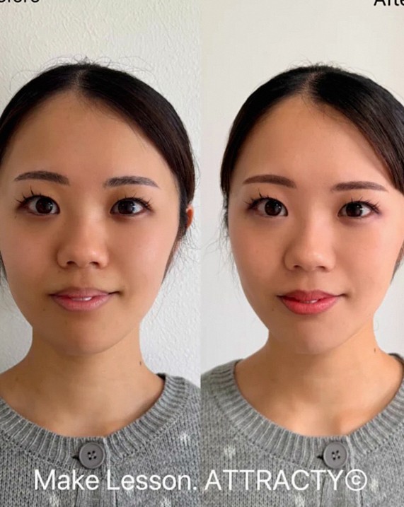 ←「似合わせ」を叶えるスタイリスト 〜メイクレッスン ビフォーアフター〜 ・16タイプパーソナルカラー ・顔タイプ診断 ・骨格診断 ・メイクレッスン にお越しくださったMさま♡ メイクレッスンのビフォーアフターをご紹介します。 左の写真がメイク前 右の写真はレッスン後のメイク ⚫︎診断結果 ・PC：ブルベ夏・ミューテッドサマー ・顔タイプ：フレッシュ ・骨格：ウェーブ メイクレッスンでは パーソナルカラーと顔タイプの印象に合わせ、 ピンク・ローズ・グレー系のコスメで 大人っぽくキレイめなメイクに仕上げました。 お似合いのカラーとお顔立ちに合ったメイクで、 素敵な変化を遂げられ大変嬉しかったです💕 Mさまへෆ この度はモデルにもご協力いただき、誠にありがとうございます✨ これからもお似合いのカラーやメイク、ファッションをぜひ楽しんでいただけますと幸いです◎ ーーーーーーーーーーーーーーー 「似合う」が分かれば、着たい服も自由自在！ 「私らしく輝ける」個性を活かしたイメージコンサルティング 「似合う×なりたい」であなたの魅力を最大限に引き出す カラー・ファッション・スタイルをトータルでご提案します。 ・16タイプパーソナルカラー ・顔タイプ診断 ・骨格診断（3タイプ＋7タイプ） ・顔分析メイクレッスン ・ショッピング同行 ・ウエディングアドバイス ・東京渋谷 <保有資格> ・色彩検定１級 ・ラピスアカデミー/CSCAカラースタイル検定１級 ・色彩技能パーソナルカラー検定（モジュール1.2.3） ・顔タイプアドバイザー1級 ・顔タイプウエディングアドバイザー ・骨格診断アドバイザー１級 ・7タイプ骨格診断士 ・メイクアップアドバイザー ⏬メニュー詳細・お申込み・お問合せは プロフィールURL各ページへ @fashionstylepro ーーーーーーーーーーーーーーー #パーソナルカラー東京 #骨格診断東京 #顔タイプ診断東京 #メイクレッスン東京 #16タイプパーソナルカラー東京